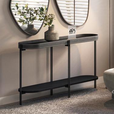 Imagem de Aparador Com Pés Em Metal Preto Mônaco Linea Brasil