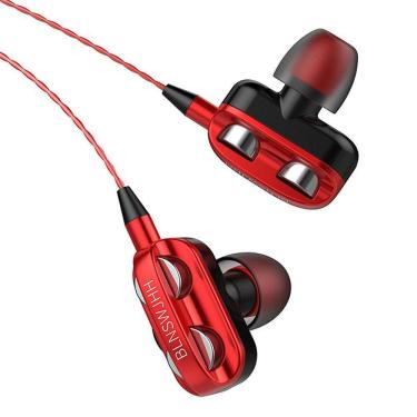 Imagem de Fones de ouvido esportivos com fio 3.5mm fone de ouvido intra-auricular fones de ouvido mini fones de ouvido graves para telefone