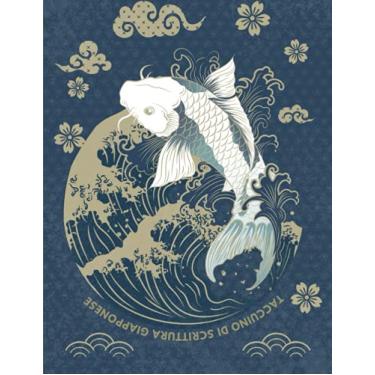 Imagem de Taccuino di Scrittura Giapponese: Taccuino perfetto per imparare la scrittura giapponese | Esercitati a scrivere kanji, hiragana, kana e katakana | ... ... | Foglie giapponesi per principianti.