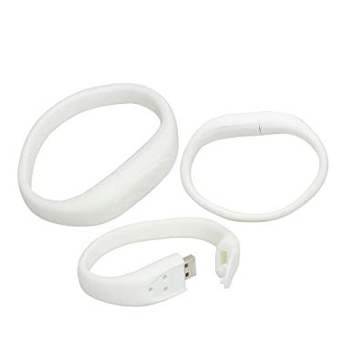 Imagem de Flash Drive em forma de pulseira de 8 GB USB Flash Drive Memory Stick Thum Drive USB 2.0 Drive USB Flash Disk U Pen Drive USB Disk Memória Flash Armazenamento Externo USB Stick PenDrive (Branco)