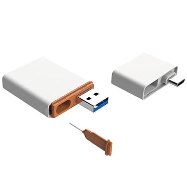 Imagem de 1 PCS TF nCARD NM Cartão de Memória Nano 2 em 1 USB 3.1 Tipo-C Acessório de Leitor de Cartão