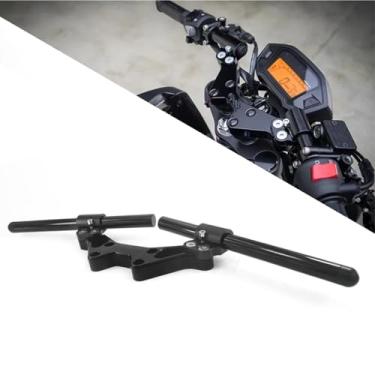 Imagem de Heinmo Kit esportivo de guidão ajustável de alumínio MSX125 para MSX125 Grom MSX 125 2013-2020 2021 2022 (preto)