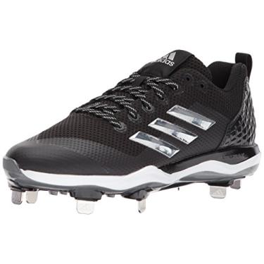 Imagem de adidas Performance masculina Adizero Afterburner 4, Preto/Metálico Prata/Branco, 11