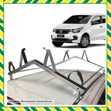 Imagem de Rack Teto Suporte Porta Escadas Fiat Mobi Siena Fiesta