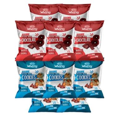 Imagem de Kit 10 Biscoito de Proteina WheyViv - Cookies + Chocolate