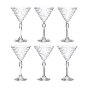 Imagem de Jogo de taças martini em vidro Bormioli Rocco America'20s 245ml 6 peças