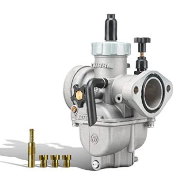 Imagem de NIBBI Carburador PE17 mm para flange 80cc-100cc carburador de motor de motocicleta com jatos de carburador para bicicleta da sujeira Mini bicicleta YAMAHA KAWASAKI SUZUKI Apollo Dirt Bike Mini Bike