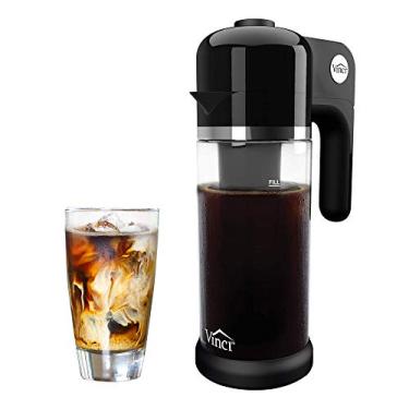 Imagem de Vinci Máquina de café elétrica Express Cold Brew | Bebida fria em 5 minutos, 4 configurações de força da bebida e ciclo de limpeza, fácil de usar e limpar, garrafa de vidro, 1,1 litro (37 ml)