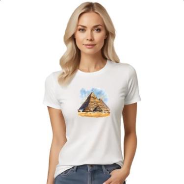 Imagem de Camiseta Baby Look Piramide De Queops Watercolor - Alearts