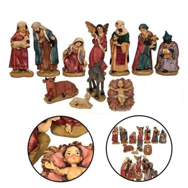 Imagem de Presépio Natal Completo 11 Peças Religioso Delicado