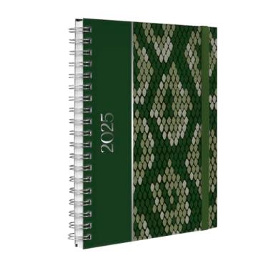 Imagem de Agenda Planner Semanal 2025 Plus Animal Print Cobra Verde