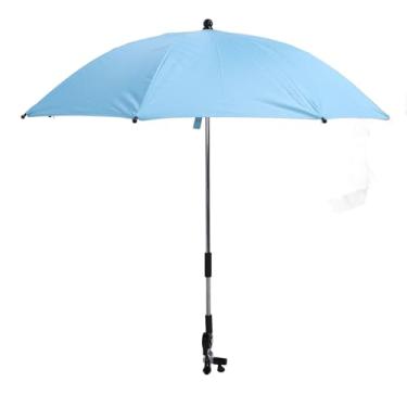 Imagem de Guarda-sol para bebê, Clip On Universal Baby Carrinha Parasol, 360 ° ângulo ajustável portátil carrinho de bebê guarda-chuva de proteção solar para carrinhos Triciclos Carrinhos