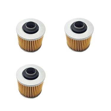 Imagem de 3 peças de filtro de óleo compatível com Yamaha V Star 250 1100 650 TT500 650 Virago 250 535 700 XT500