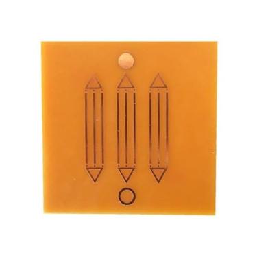 Imagem de Caminho Para Meditação, Gráfico Placa de Fenolite com Cobre 14cm Luxor Radiestesia