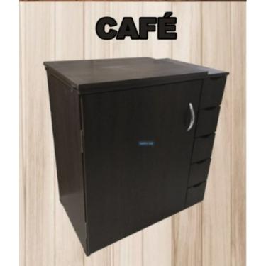 Imagem de Gabinete Luxo 5 Gavetas P/maquina De Costura Doméstica CAFÉ