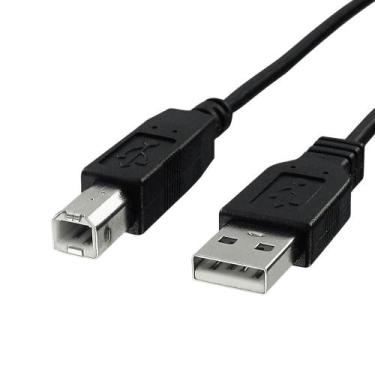 Imagem de Cabo Impressora Usb Macho A E B 2.0 Padrão Universal 1,8 Metros LE902 