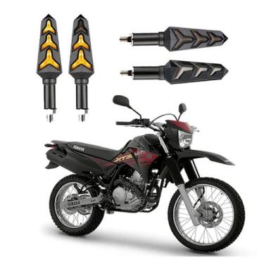 Imagem de KIT 4 Seta Sequencial Pisca de Led Universal Estrela Modelo P09S Moto 