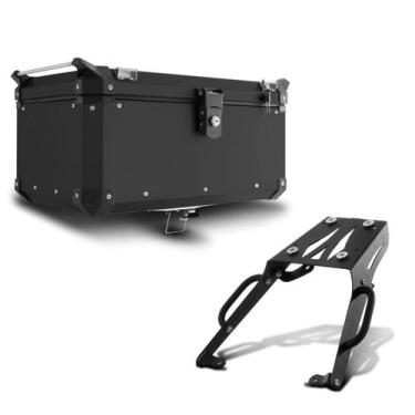 Imagem de Baú Moto Alumínio Top Case 56 Litros + Bagageiro BMW GS 1200 Adventure