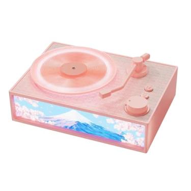 Imagem de BaotyJie Caixa de Som Bluetooth Compacta com Iluminação Ambiente, Rosa
