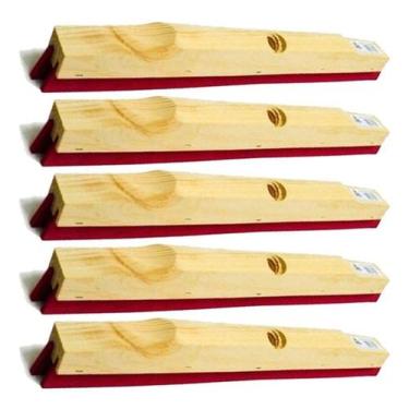 Imagem de Rodo De Madeira 60cm Duplo Sem Cabo Kit 5 - Redomma, Rodo de Madeira p