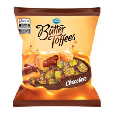 Imagem de Bala de Caramelo Recheado com Chocolate Arcor 100g