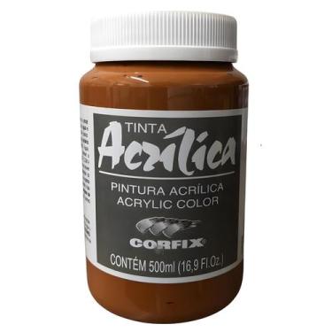 Imagem de Tinta Acrílica Corfix 500ml G1 Escolha a Cor , TERRA SIENA NATURAL