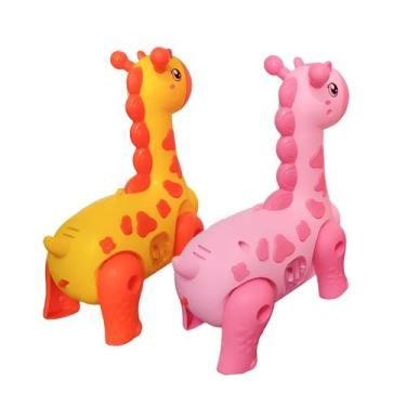 Imagem de Girafa Infantil Dançante Som Luz Crianças - Teruma, Amarelo
