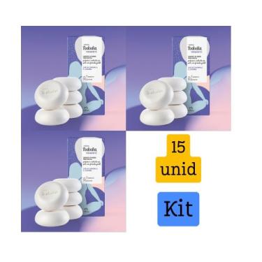 Imagem de Kit 3 caixas de sabonete Chá de Camomila e Lavanda - Total 15 unidades