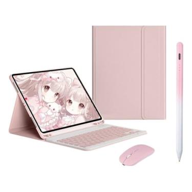 Imagem de Capa Para Tablet, Capa + Caneta + Mouse e Teclado Magnético Bluetooth Destacável Para Samsung A7 10.4 polegadas.