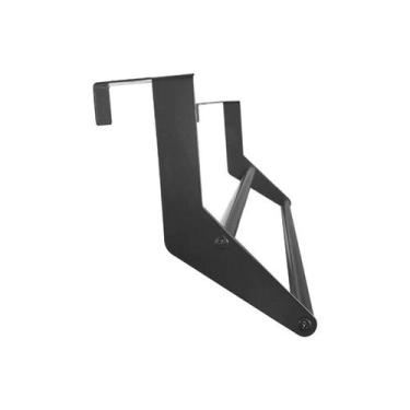 Imagem de Suporte Toalheiro Para Porta 40cm Em Aço Inox Preto Fosco - DECORPLACE