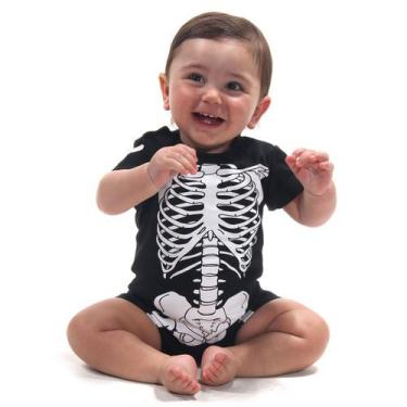 Imagem de Body Macaquinho Bebê Esqueleto - Halloween - Sulamericana, Unica, M