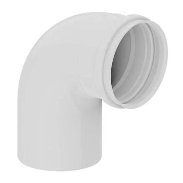 Imagem de Curva curta 2" (50mm) tigre esgoto 90 graus pvc branca