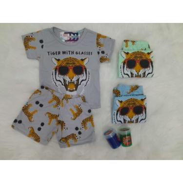 Imagem de Pijama infantil masculino sortido - HEY KIDS CONFECÇÕES, Azul, 04