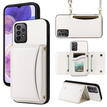 Imagem de Furiet Capa carteira para Samsung Galaxy A23 5G/4G com alça transversal de couro PU premium porta-cartão à prova de choque resistente acessórios de corpo inteiro capa fina para celular A 23 23A 6,6