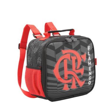 Imagem de Lancheira Térmica Flamengo Escolar Juvenil Meninos Passeio, Preto