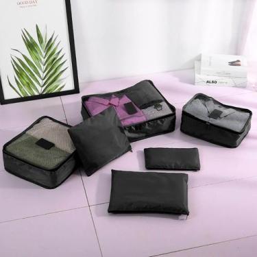 Imagem de Kit Organizador De Bolsa E Mala De Viagem 6 Peças - Bolsa Organizadora