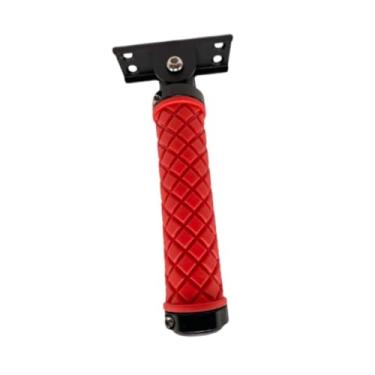 Imagem de YIJU Alça de assistência de porta Alça auxiliar Utilitário Liga de alumínio Barra de apoio dobrável Alça de parede Corrimão utilitário para idosos, Vermelho, S