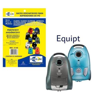 Imagem de Kit 3 Sacos Aspirador de Pó Electrolux - Equipt (2148) - Porto-Pel