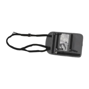 Imagem de Carteira de Pescoço para Porta-passaporte de Nylon Com Design Em Camadas Carteira de Pescoço para Viagem para Homens e Mulheres A Carteira de Pescoço para Viagem de Material