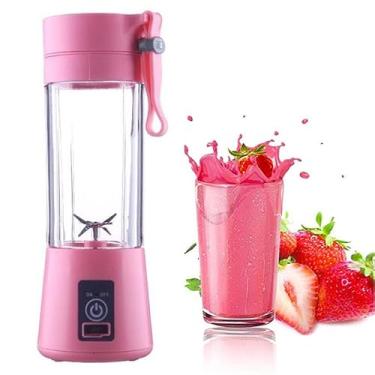 Imagem de Mini Liquidificador Mixer Portátil Processador Shake Juice Cup Usb 380 ml (Rosa)