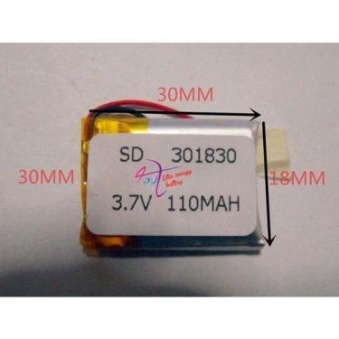 Imagem de Bateria 110mah 3,7v 3mm X 18mm X 30mm 301830 2fios - - KMIG
