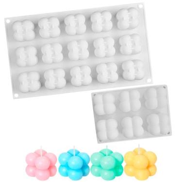 Imagem de Molde Silicone Mini Bubble 6 E 15 Cavidades Velas Artesanais - Things 