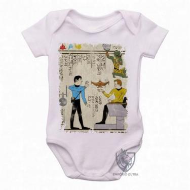 Imagem de body nenê criança roupa bebê  Hieróglifos Star Trek - Empório Dutra, G