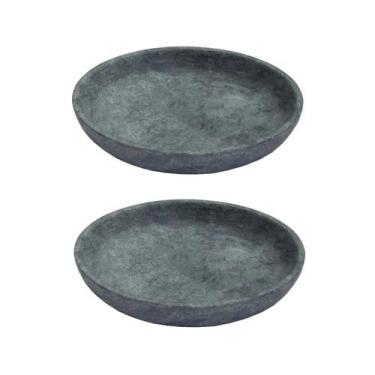 Imagem de Kit 2 Pratos Fundo Para Massa em Pedra Sabão Borda Alta 22cm - Industr