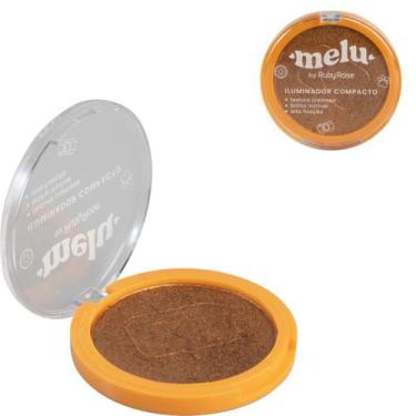 Imagem de Iluminador Compacto Facial Melu Com Brilho E Textura Cremosa - Melu by