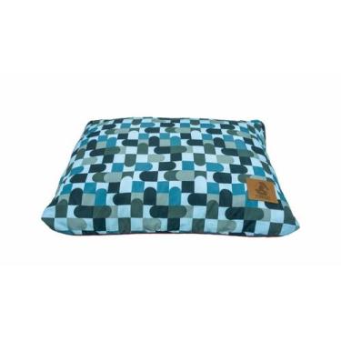 Imagem de Almofada para Cachorro Mabuu Pet - Abstrato Azul - Tamanho P