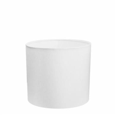 Imagem de Cúpula em tecido cilíndrico abajur luminária cp-4143 35x25cm branco - 