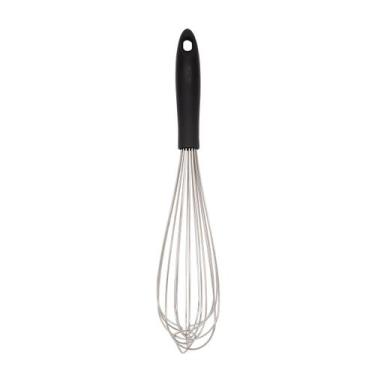 Imagem de Batedor Manual Profissional Aço Inox Weck 40cm Cabo PP Preto