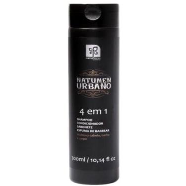 Imagem de SHAMPOO 4X1 (SHAMPOO/CONDICIONADOR/SABONETE/BARBA) NATUMEN 300ml NATUF