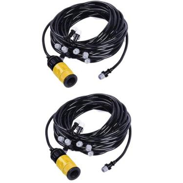 Imagem de Mangueira Climatizadora casa jardim Sistema Irrigacao Nevoa 10 M Kit 2